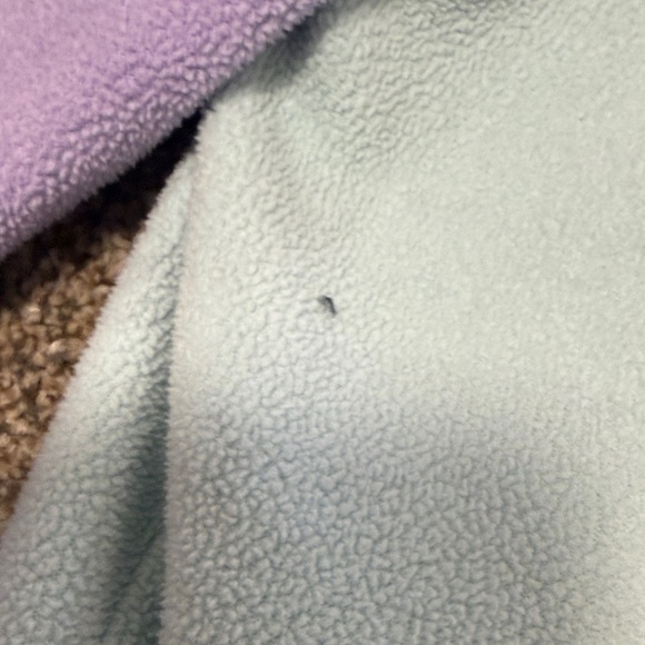 Lands' End Kids Fleece Hoodie in Lavender and Mint - Picture 4 of 8